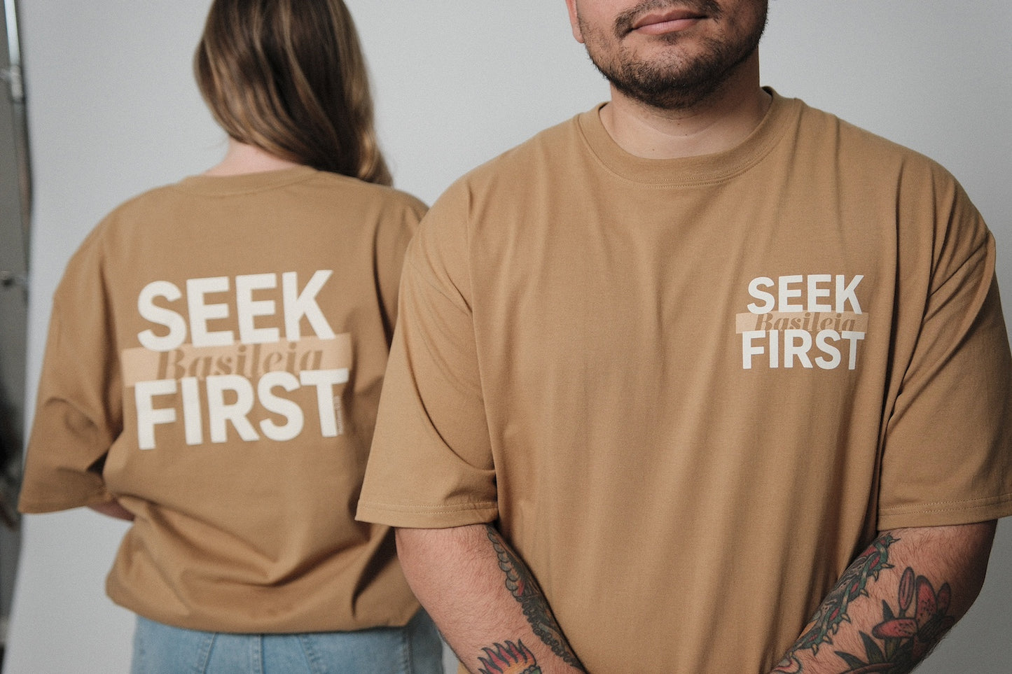 Seek First Basileia Tee - Clay