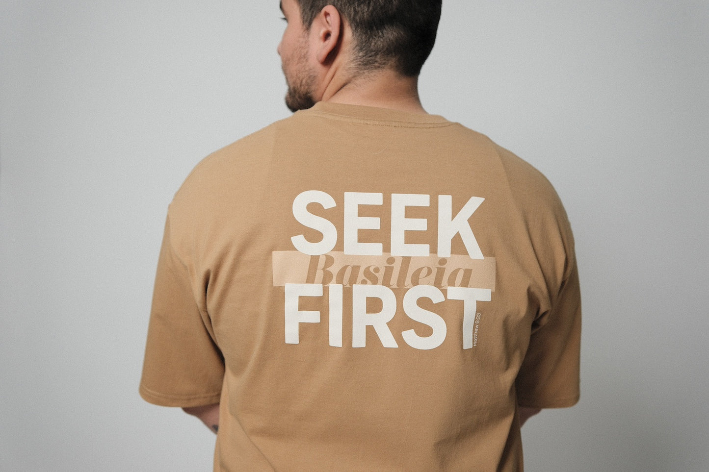 Seek First Basileia Tee - Clay