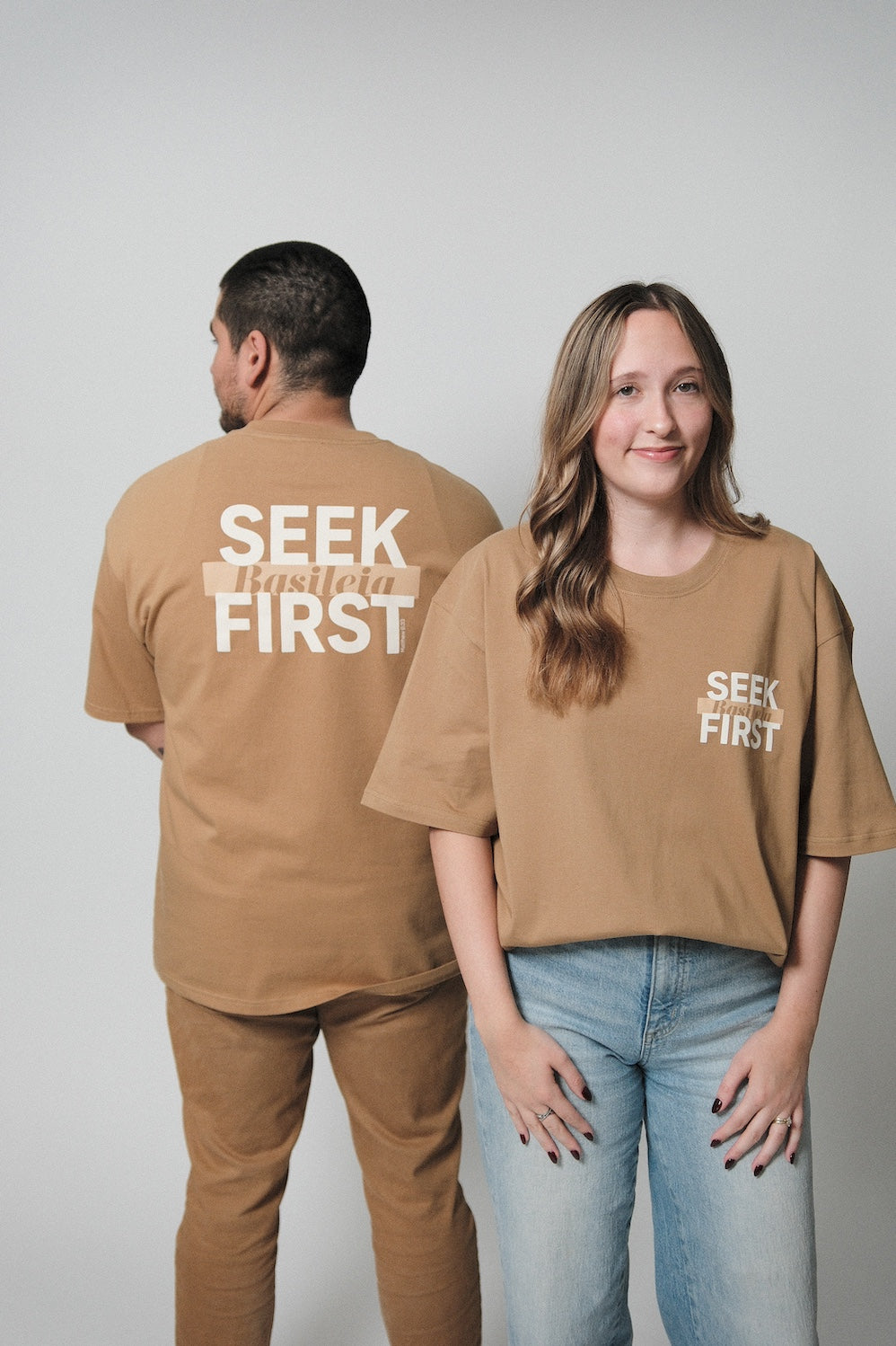 Seek First Basileia Tee - Clay