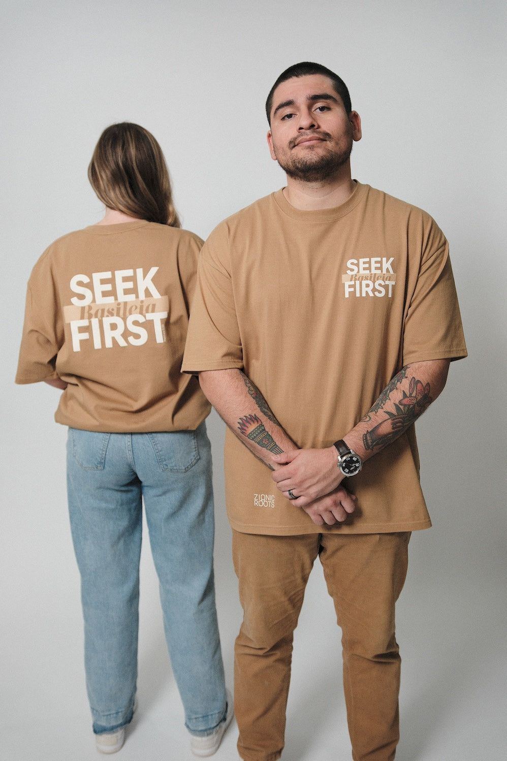 Seek First Basileia Tee - Clay