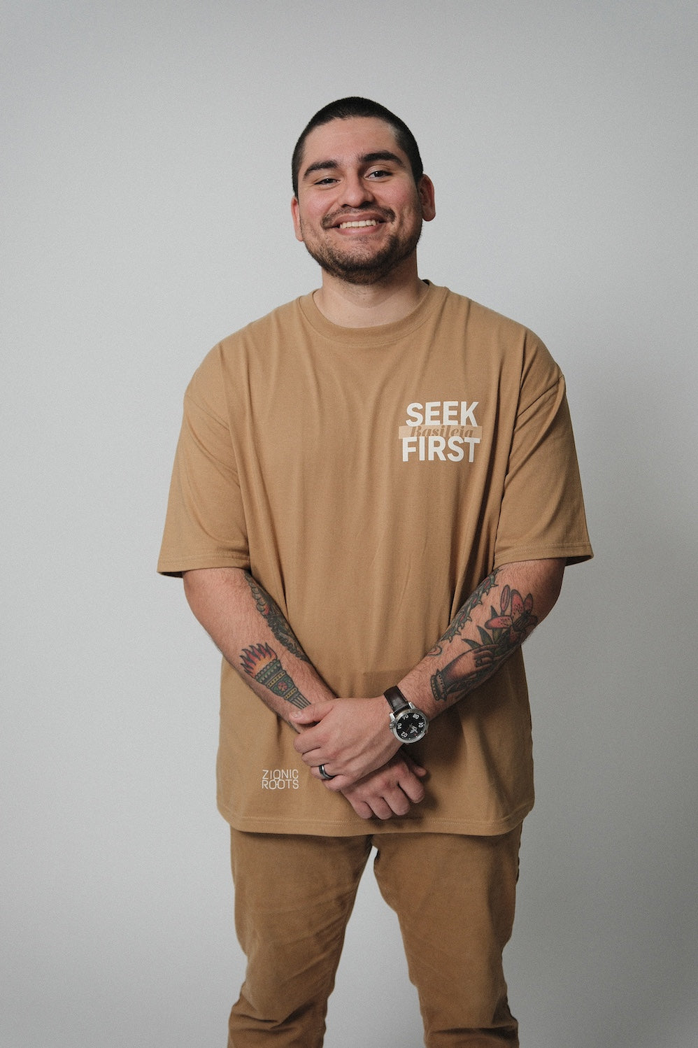 Seek First Basileia Tee - Clay