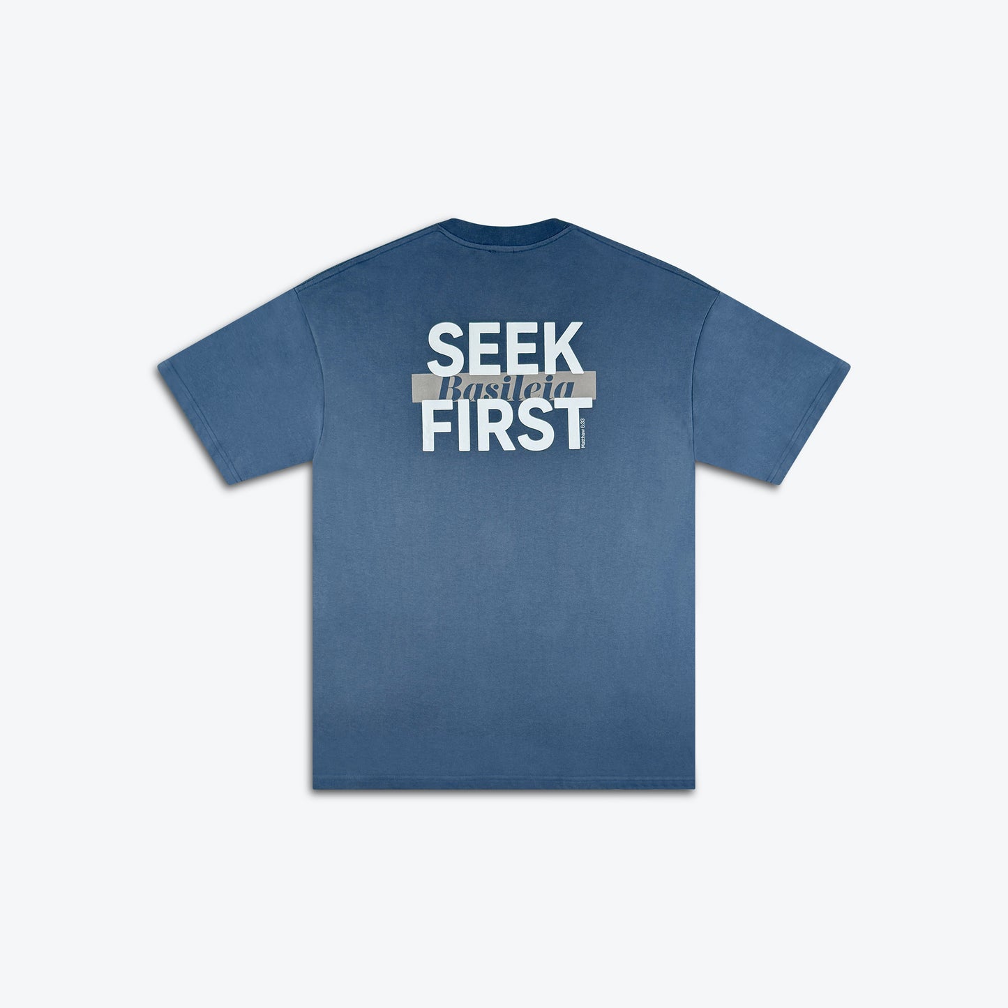 Seek First Basileia Tee - Slate