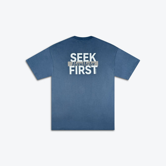 Seek First Basileia Tee - Slate